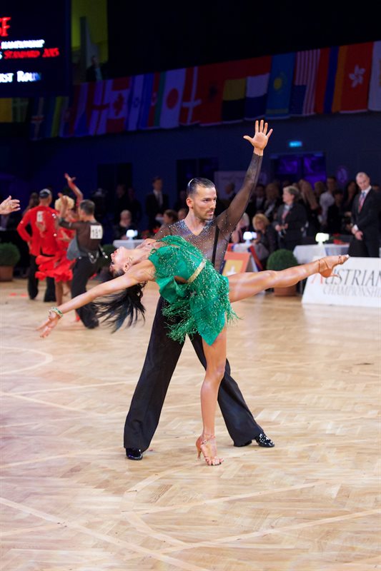 Andrea Borrelli and Chantal Green 2015 WDSF World Amateur Latin Championships in Vienna